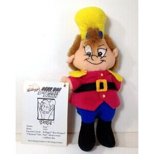 Vintage Kelloggs PoP Plush 8" 1997 Princess Soft Toys From Snap Crackle PoP